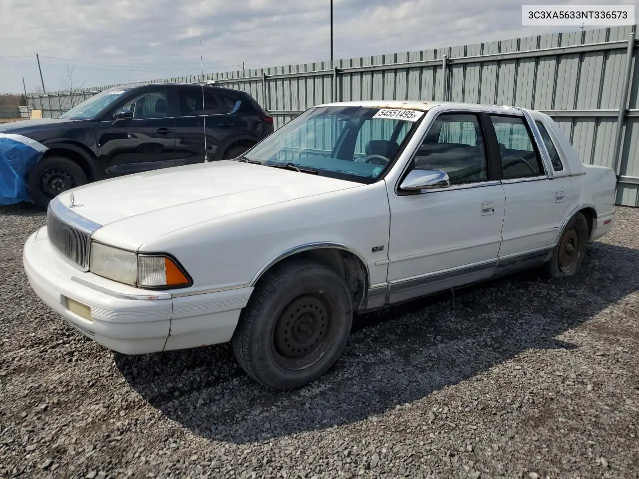 1992 Chrysler Lebaron Landau A-Body VIN: 3C3XA5633NT336573 Lot: 54551495