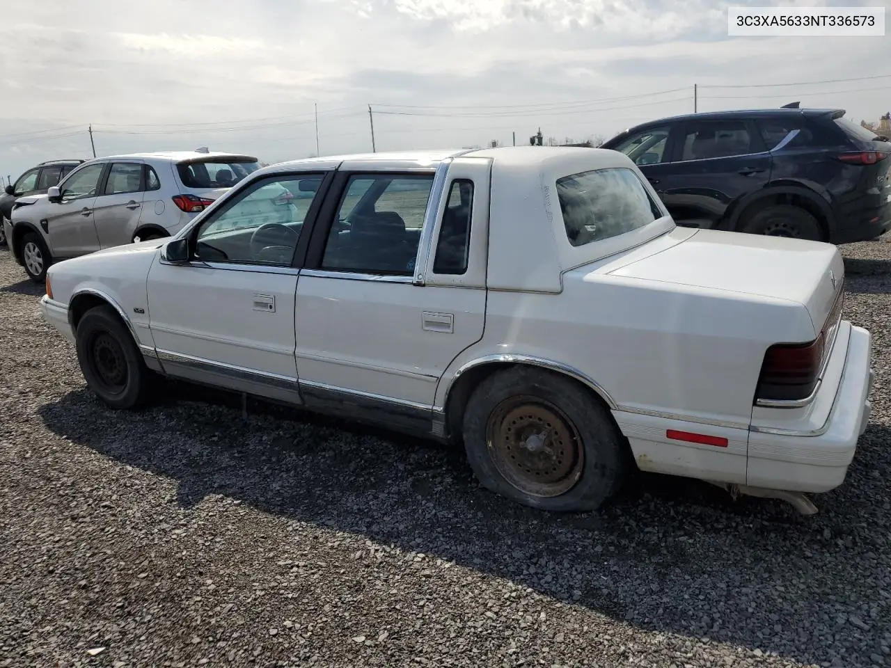 1992 Chrysler Lebaron Landau A-Body VIN: 3C3XA5633NT336573 Lot: 54551495