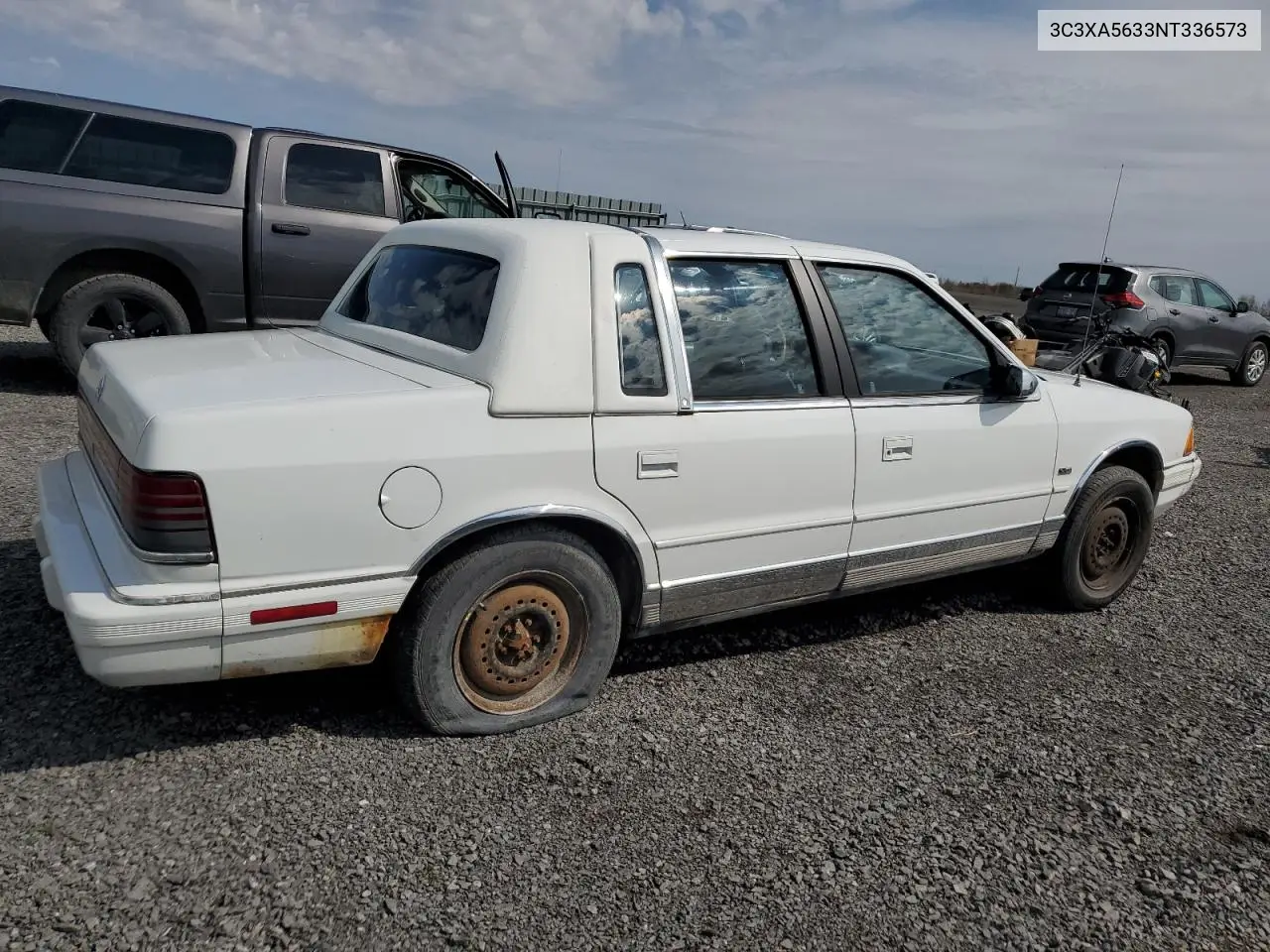 1992 Chrysler Lebaron Landau A-Body VIN: 3C3XA5633NT336573 Lot: 54551495