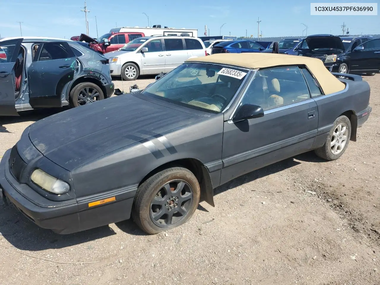 1993 Chrysler Lebaron VIN: 1C3XU4537PF636990 Lot: 62682335