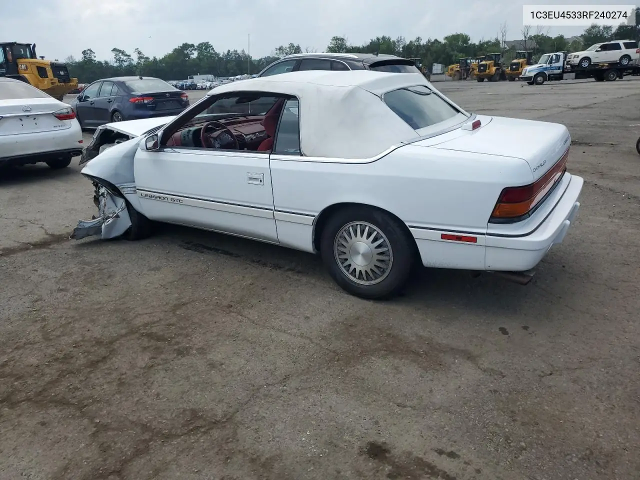 1994 Chrysler Lebaron Base VIN: 1C3EU4533RF240274 Lot: 62750285