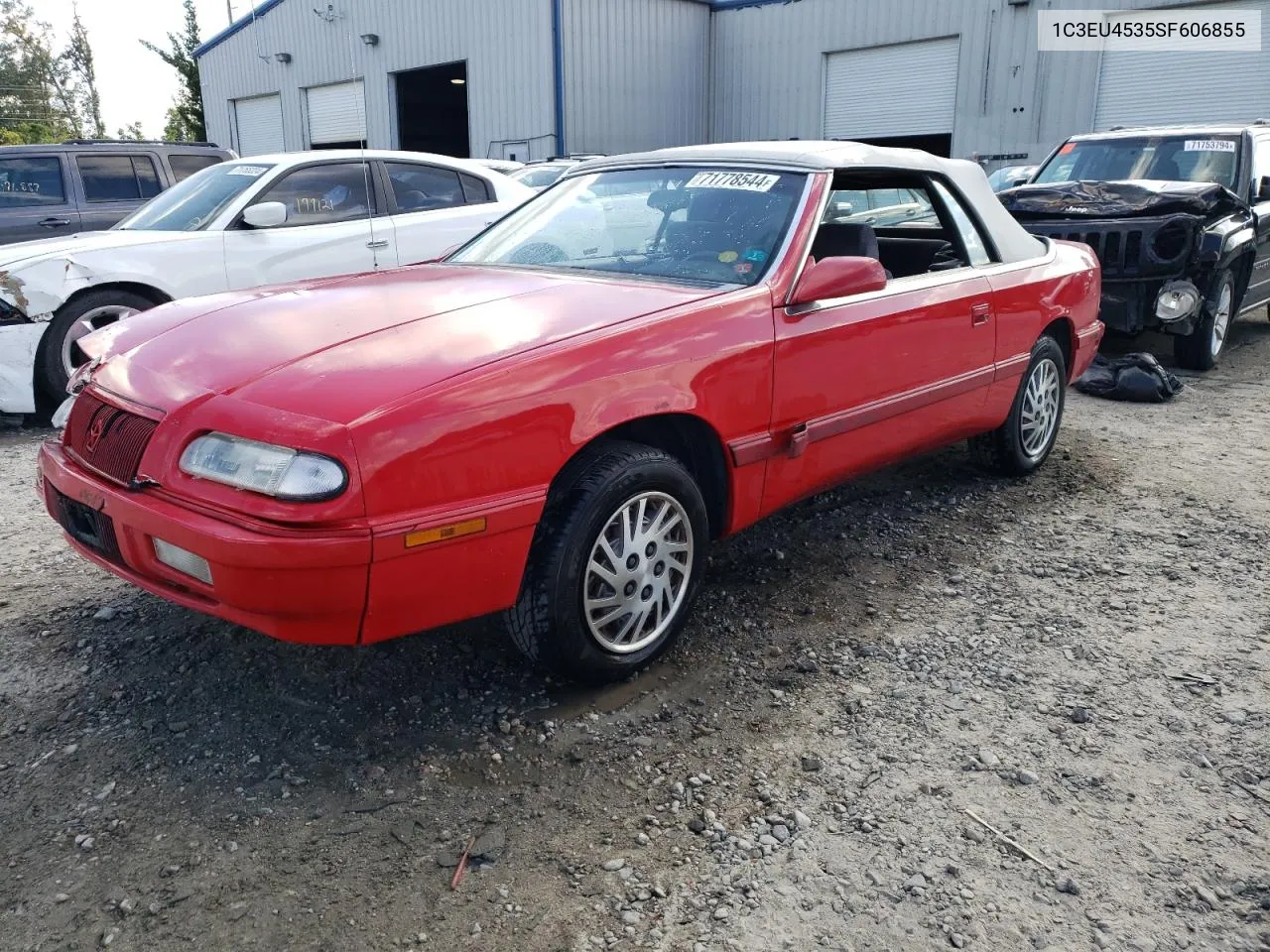 1995 Chrysler Lebaron Gtc VIN: 1C3EU4535SF606855 Lot: 71778544