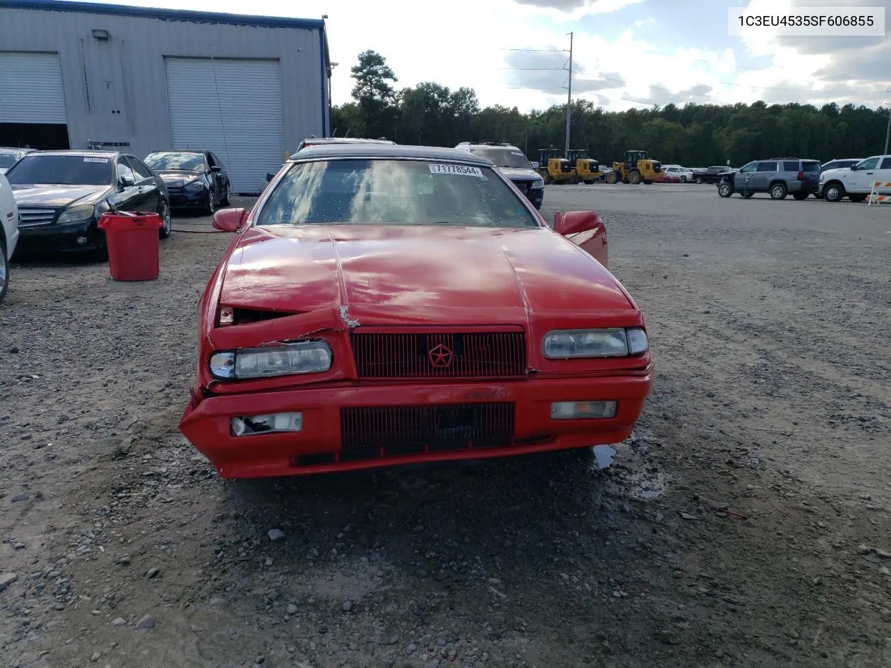 1995 Chrysler Lebaron Gtc VIN: 1C3EU4535SF606855 Lot: 71778544