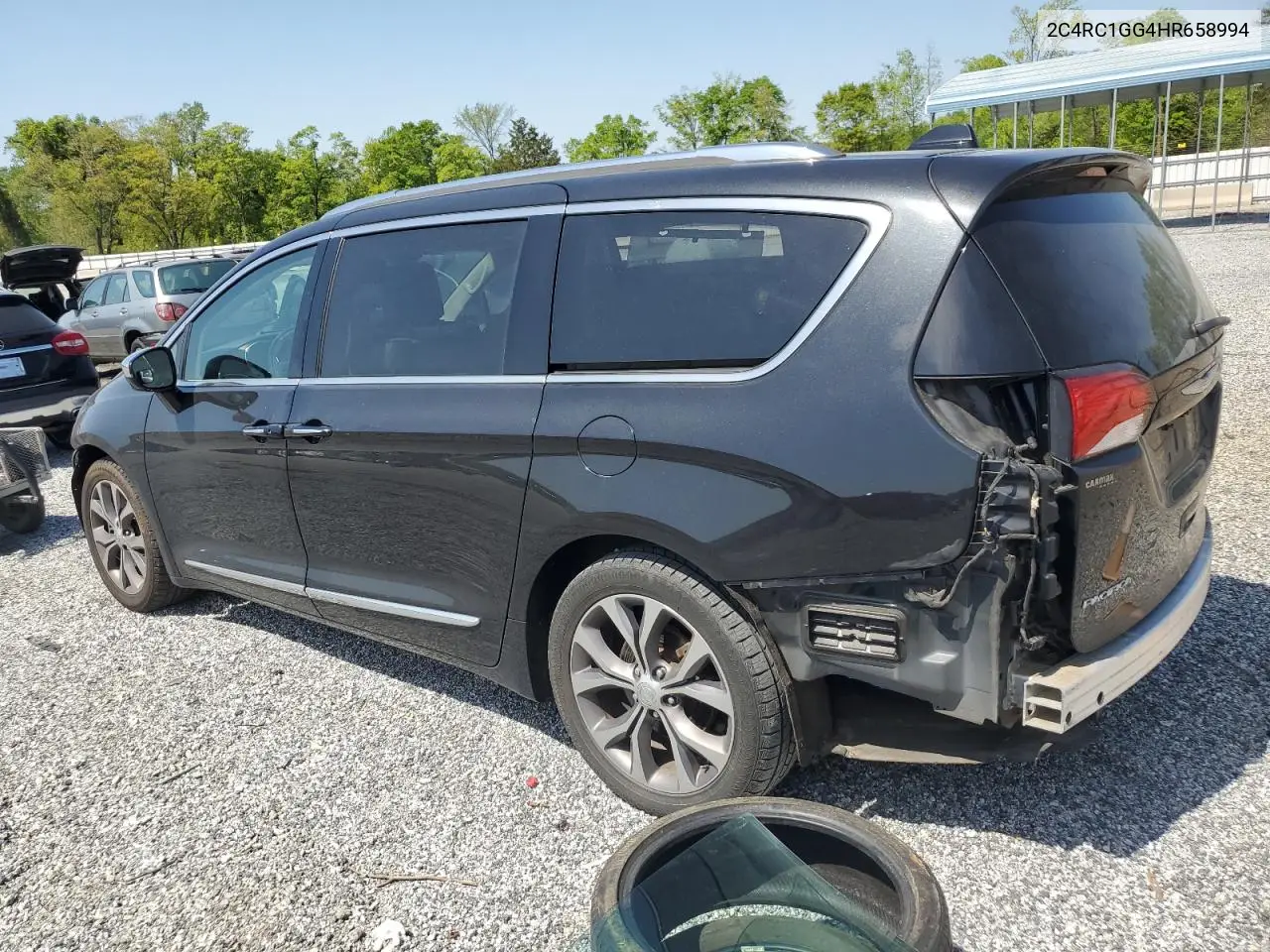 2017 Chrysler Pacifica Limited VIN: 2C4RC1GG4HR658994 Lot: 52984575