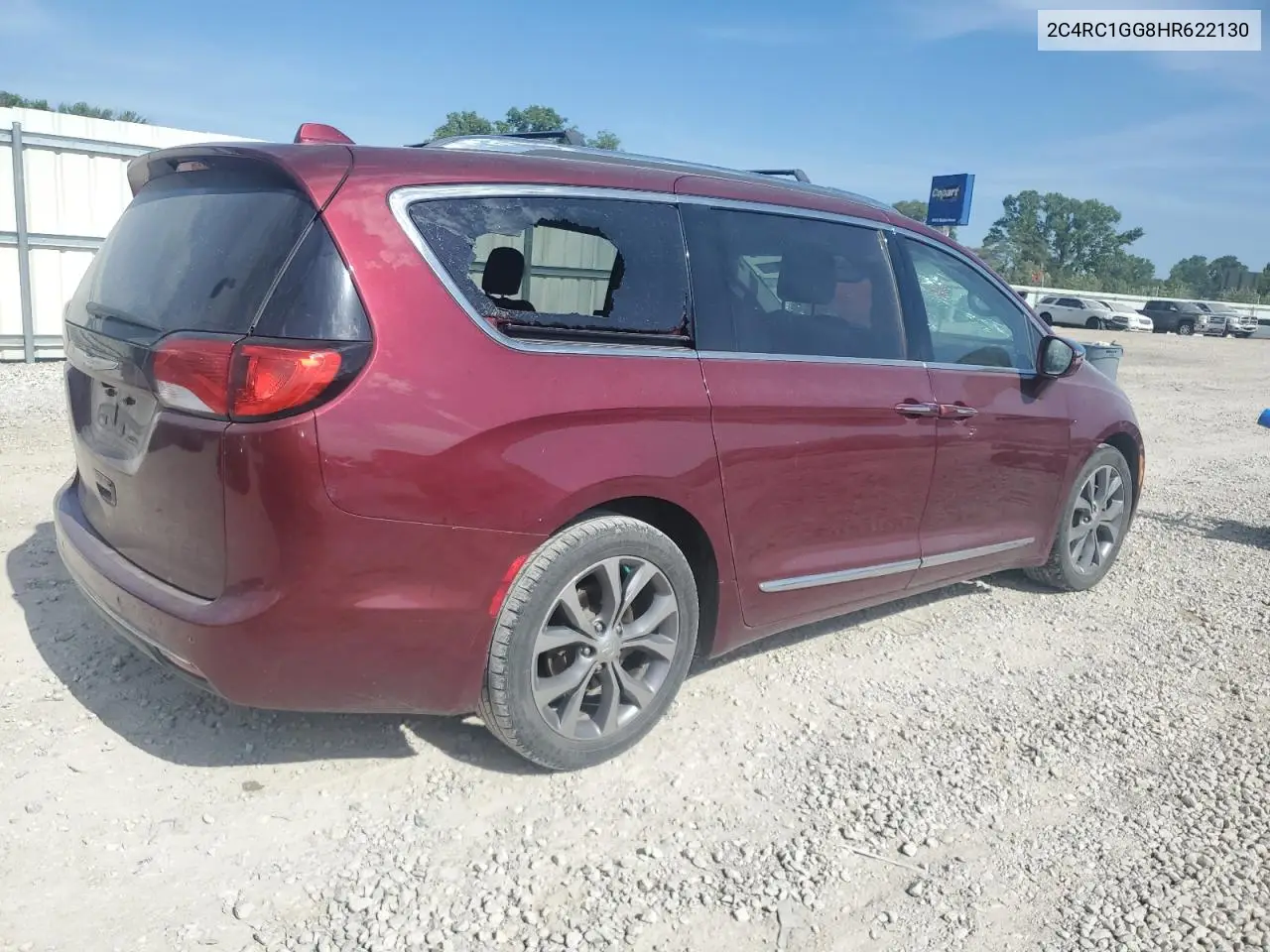 2017 Chrysler Pacifica Limited VIN: 2C4RC1GG8HR622130 Lot: 62574775