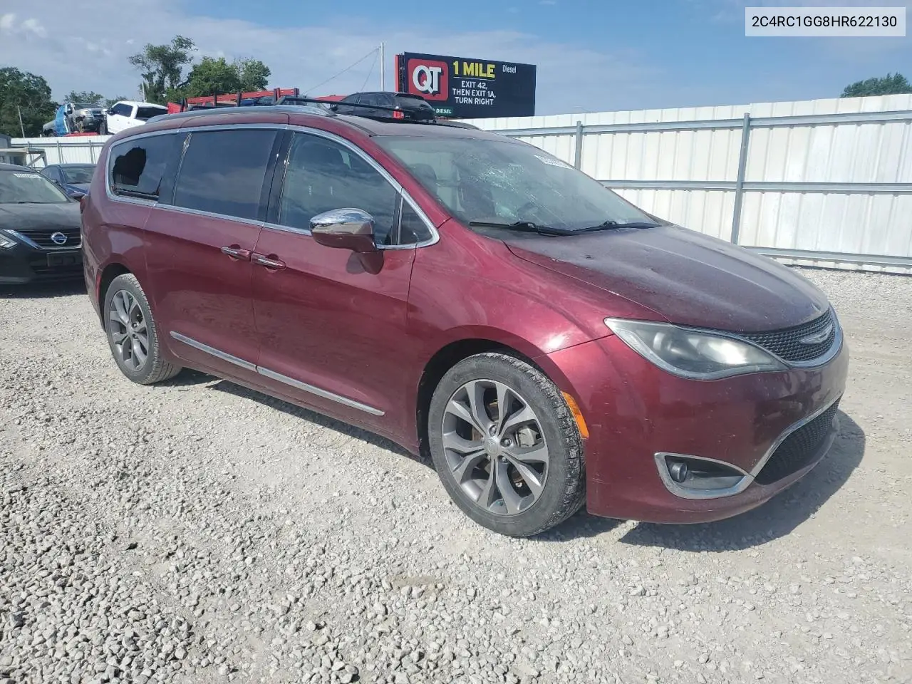 2017 Chrysler Pacifica Limited VIN: 2C4RC1GG8HR622130 Lot: 62574775