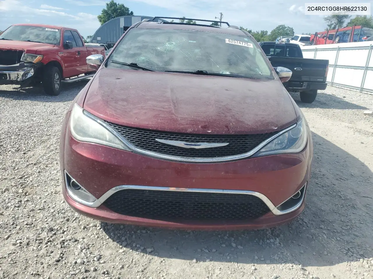 2017 Chrysler Pacifica Limited VIN: 2C4RC1GG8HR622130 Lot: 62574775