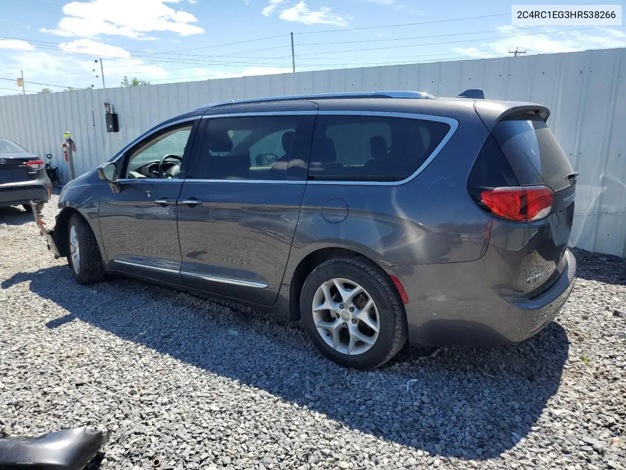 2017 Chrysler Pacifica Touring L Plus VIN: 2C4RC1EG3HR538266 Lot: 65400545