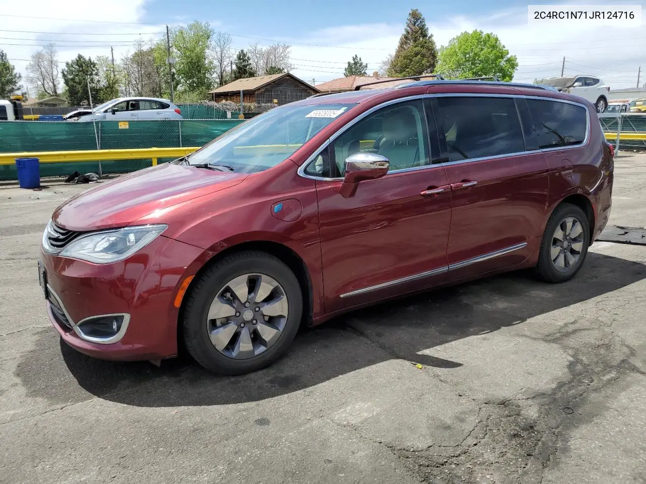 2018 Chrysler Pacifica Hybrid Limited VIN: 2C4RC1N71JR124716 Lot: 56505005
