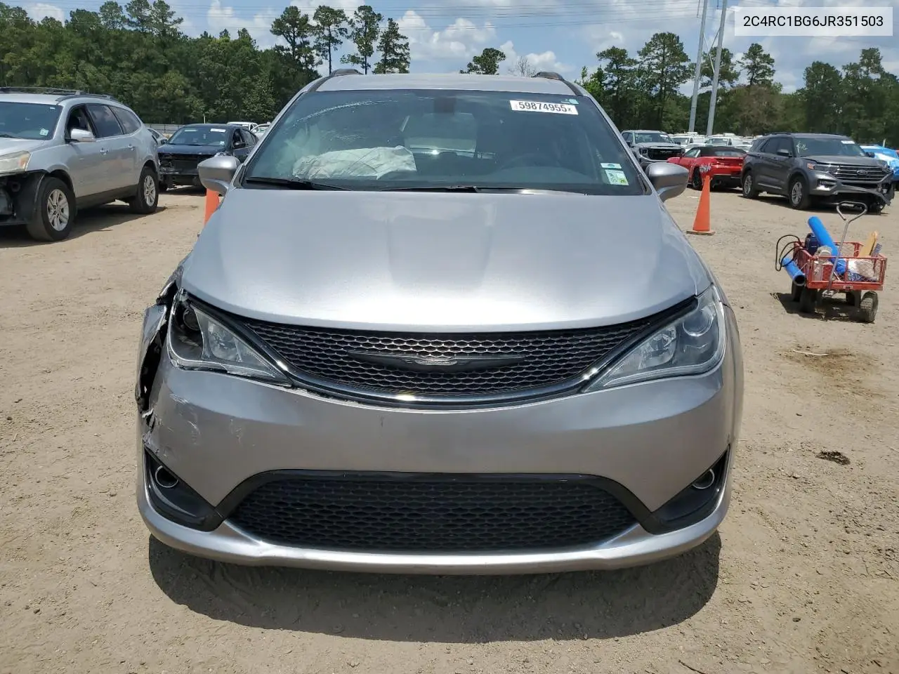 2018 Chrysler Pacifica Touring L VIN: 2C4RC1BG6JR351503 Lot: 59874955