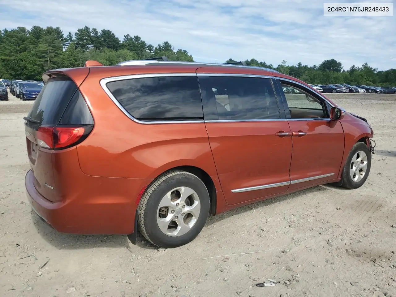 2018 Chrysler Pacifica Hybrid Limited VIN: 2C4RC1N76JR248433 Lot: 62400525