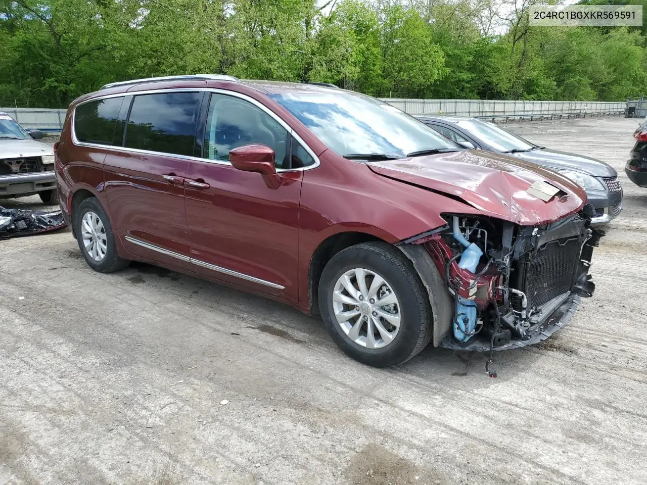 2019 Chrysler Pacifica Touring L VIN: 2C4RC1BGXKR569591 Lot: 56828365
