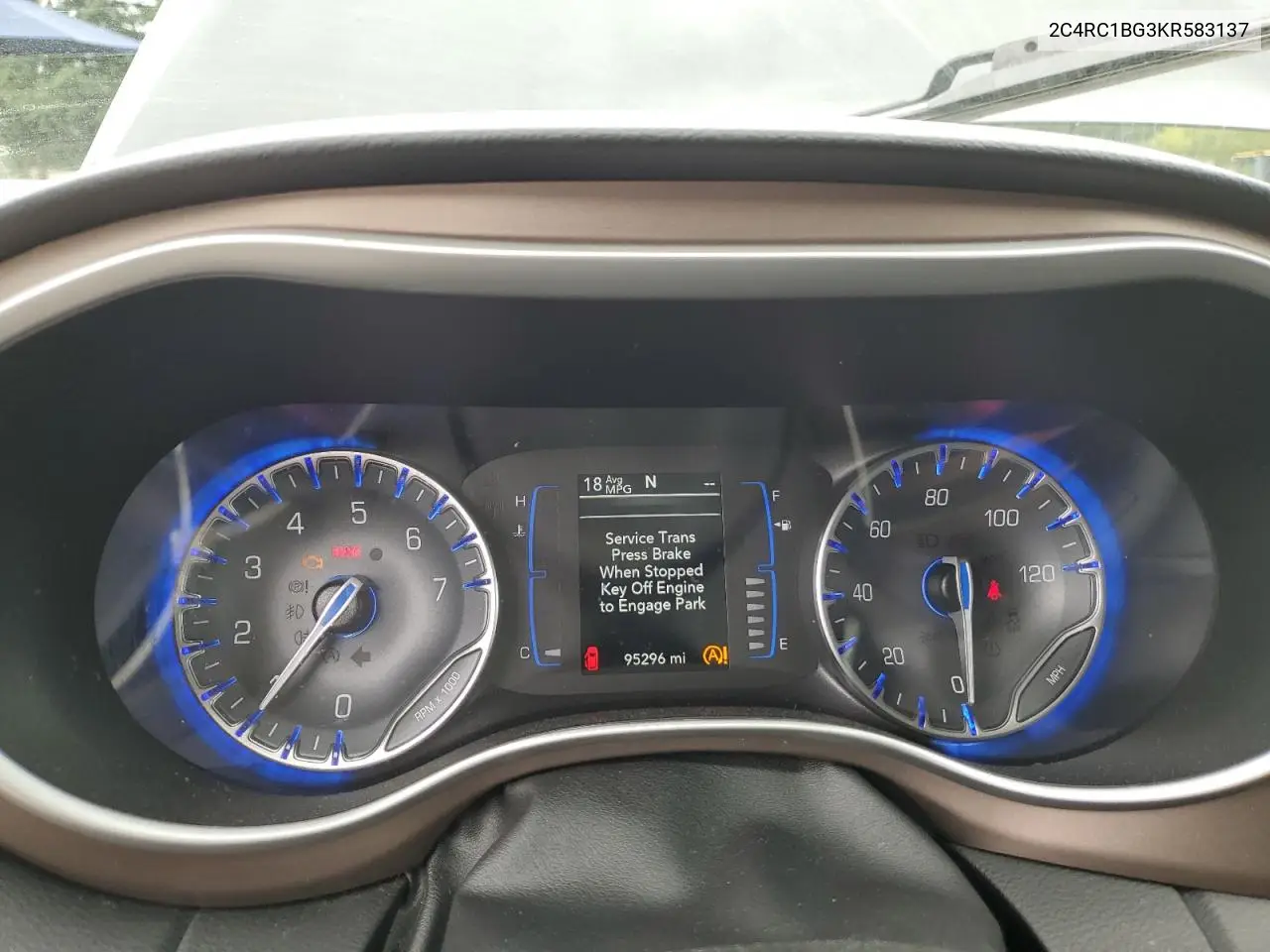 2019 Chrysler Pacifica Touring L VIN: 2C4RC1BG3KR583137 Lot: 62422205
