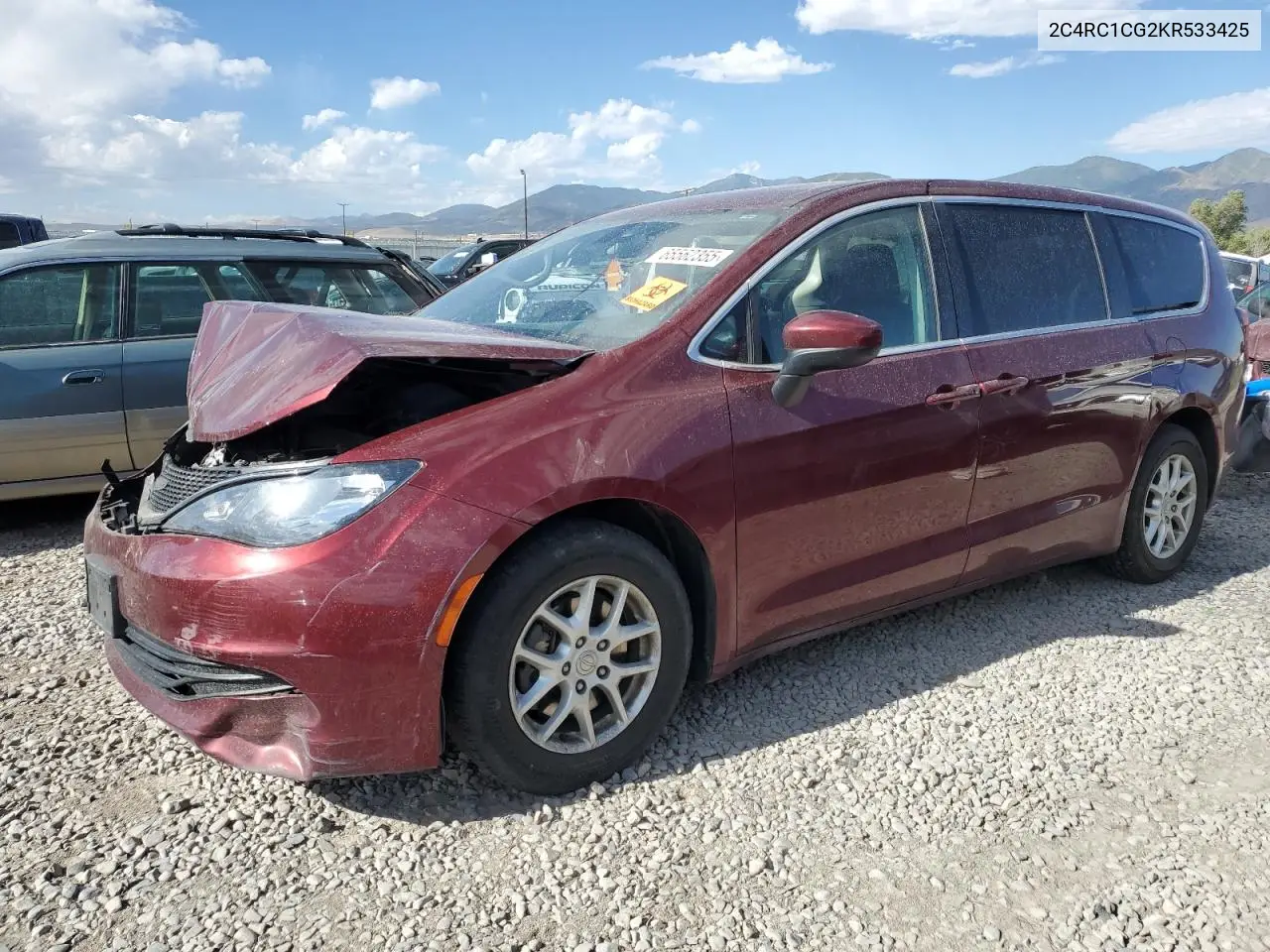 2019 Chrysler Pacifica Lx VIN: 2C4RC1CG2KR533425 Lot: 65562355