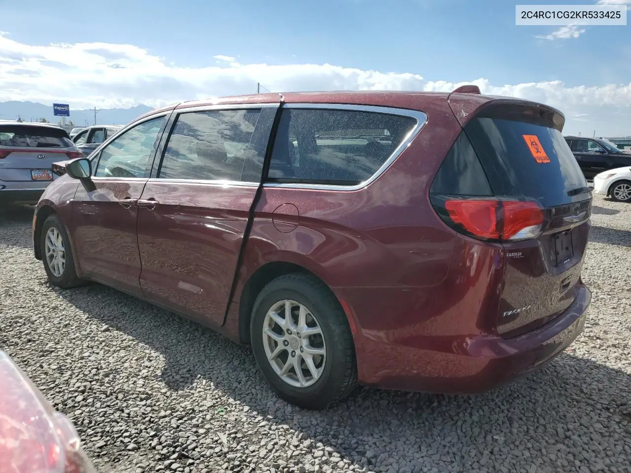 2019 Chrysler Pacifica Lx VIN: 2C4RC1CG2KR533425 Lot: 65562355