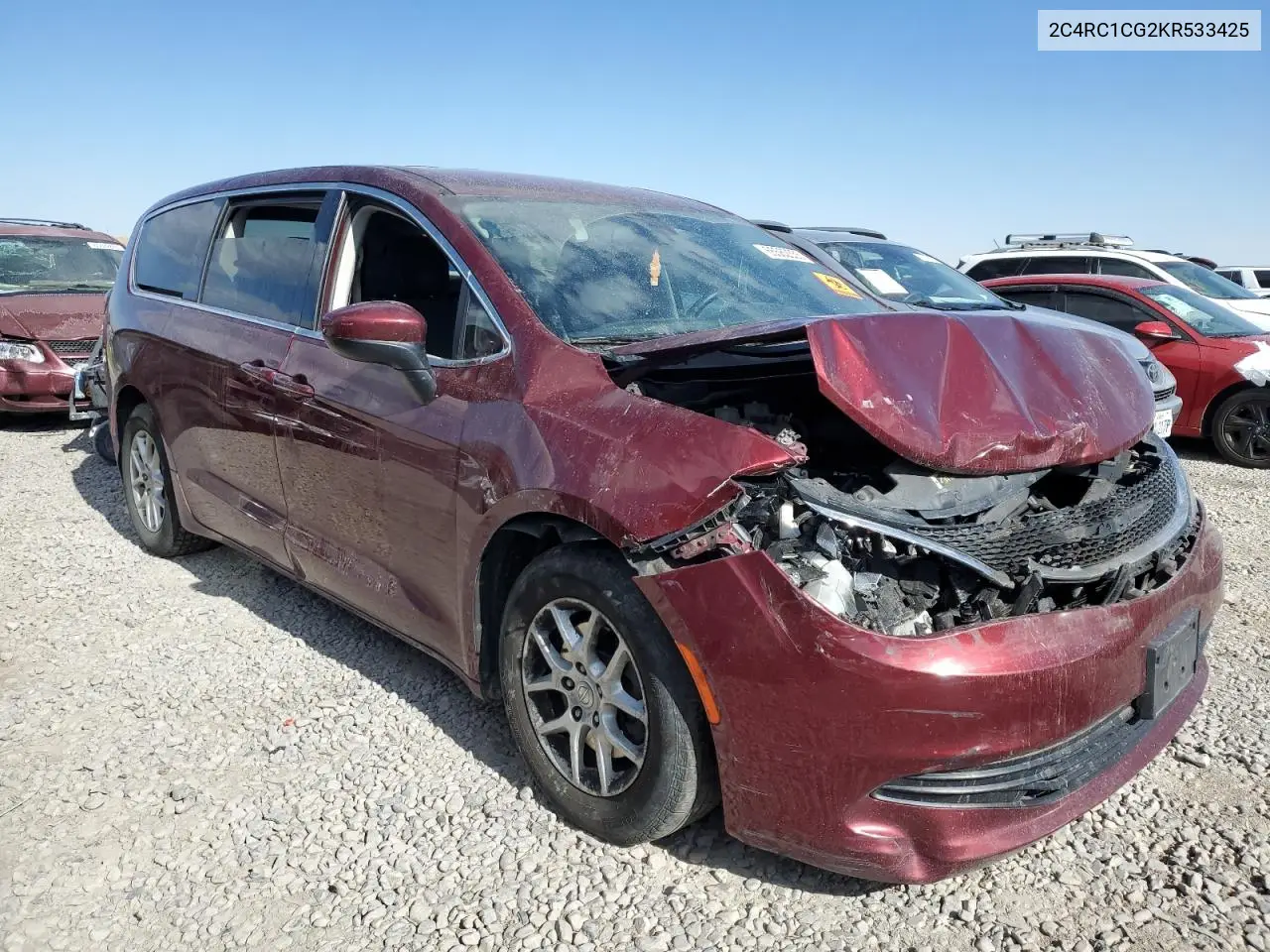 2019 Chrysler Pacifica Lx VIN: 2C4RC1CG2KR533425 Lot: 65562355