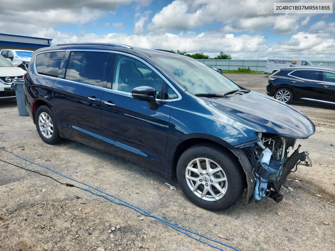 2021 Chrysler Pacifica Touring L VIN: 2C4RC1BG7MR561855 Lot: 62579865