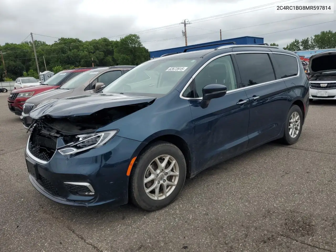 2021 Chrysler Pacifica Touring L VIN: 2C4RC1BG8MR597814 Lot: 62673915