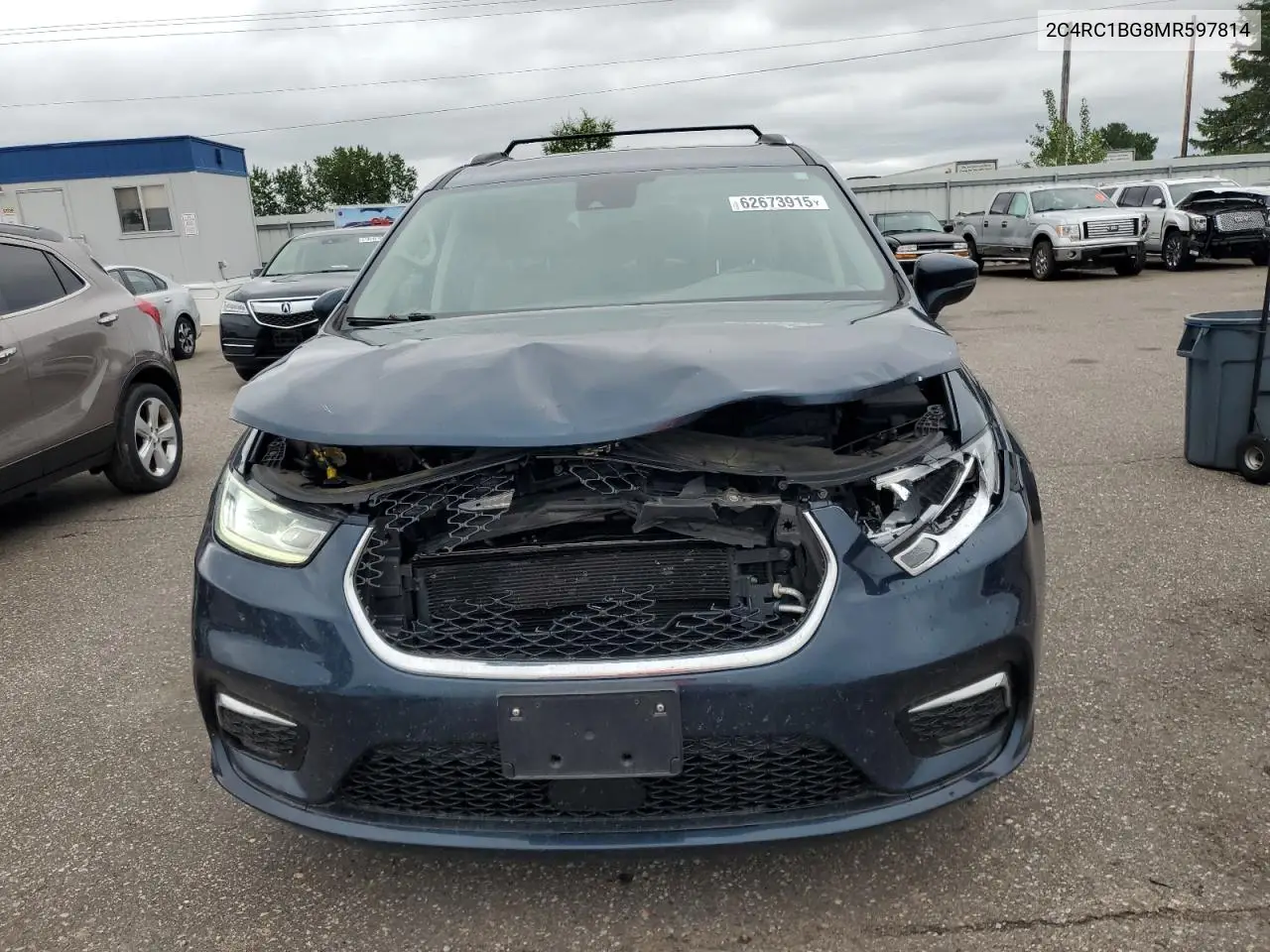 2021 Chrysler Pacifica Touring L VIN: 2C4RC1BG8MR597814 Lot: 62673915
