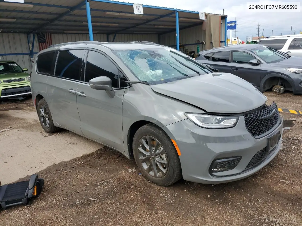 2021 Chrysler Pacifica Touring VIN: 2C4RC1FG7MR605590 Lot: 65213245