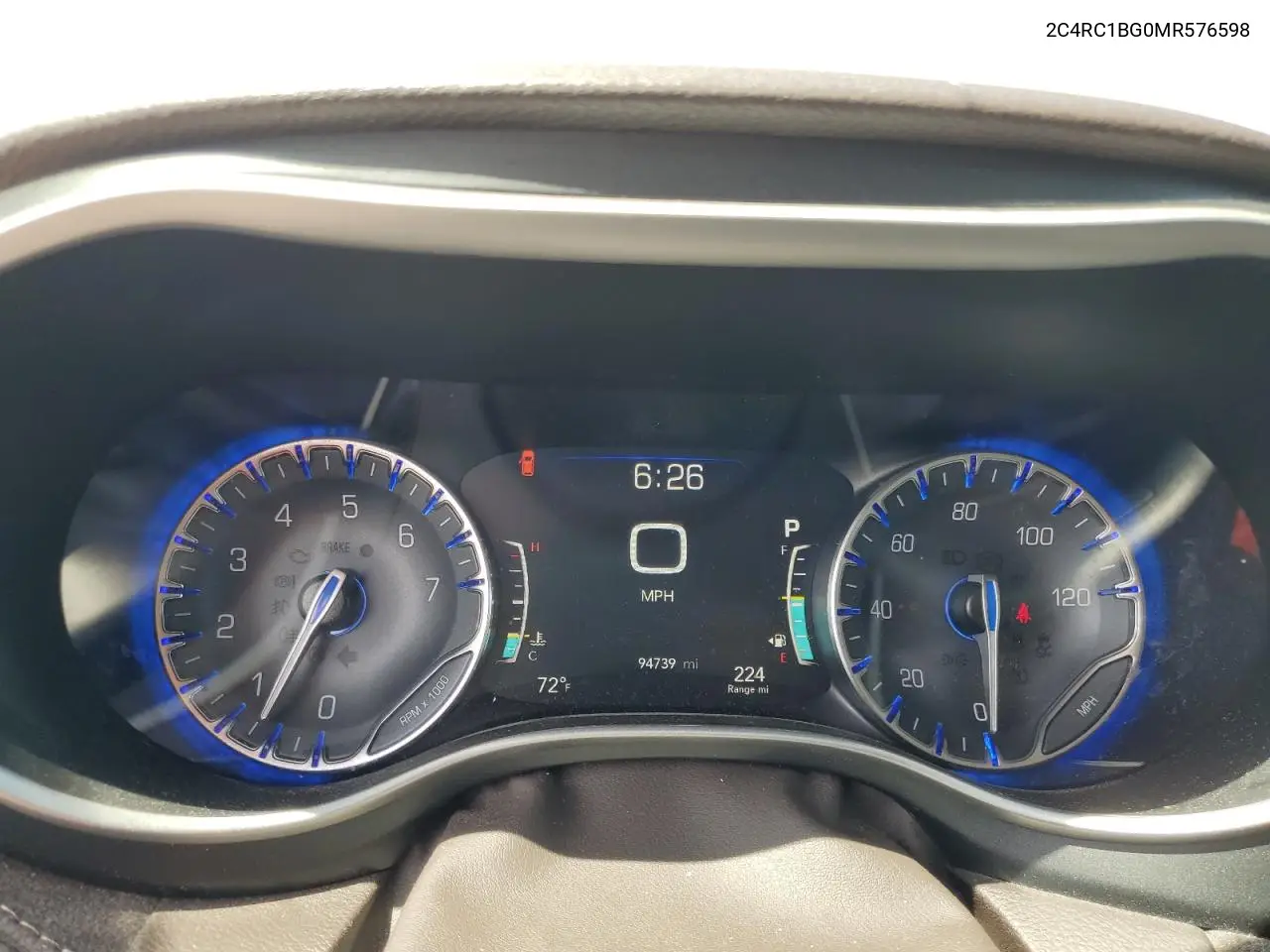 2021 Chrysler Pacifica Touring L VIN: 2C4RC1BG0MR576598 Lot: 65610525