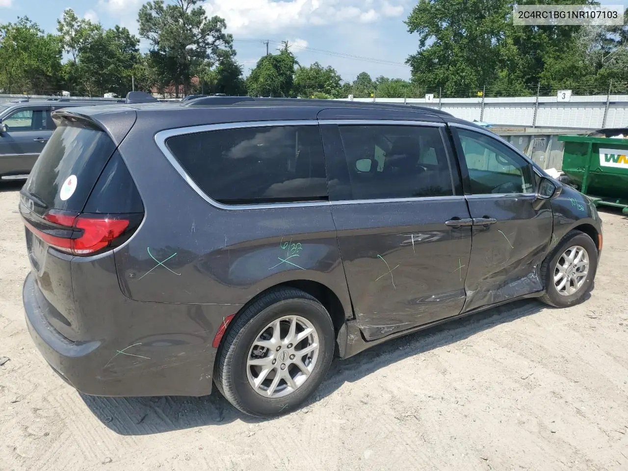 2022 Chrysler Pacifica Touring L VIN: 2C4RC1BG1NR107103 Lot: 62108395