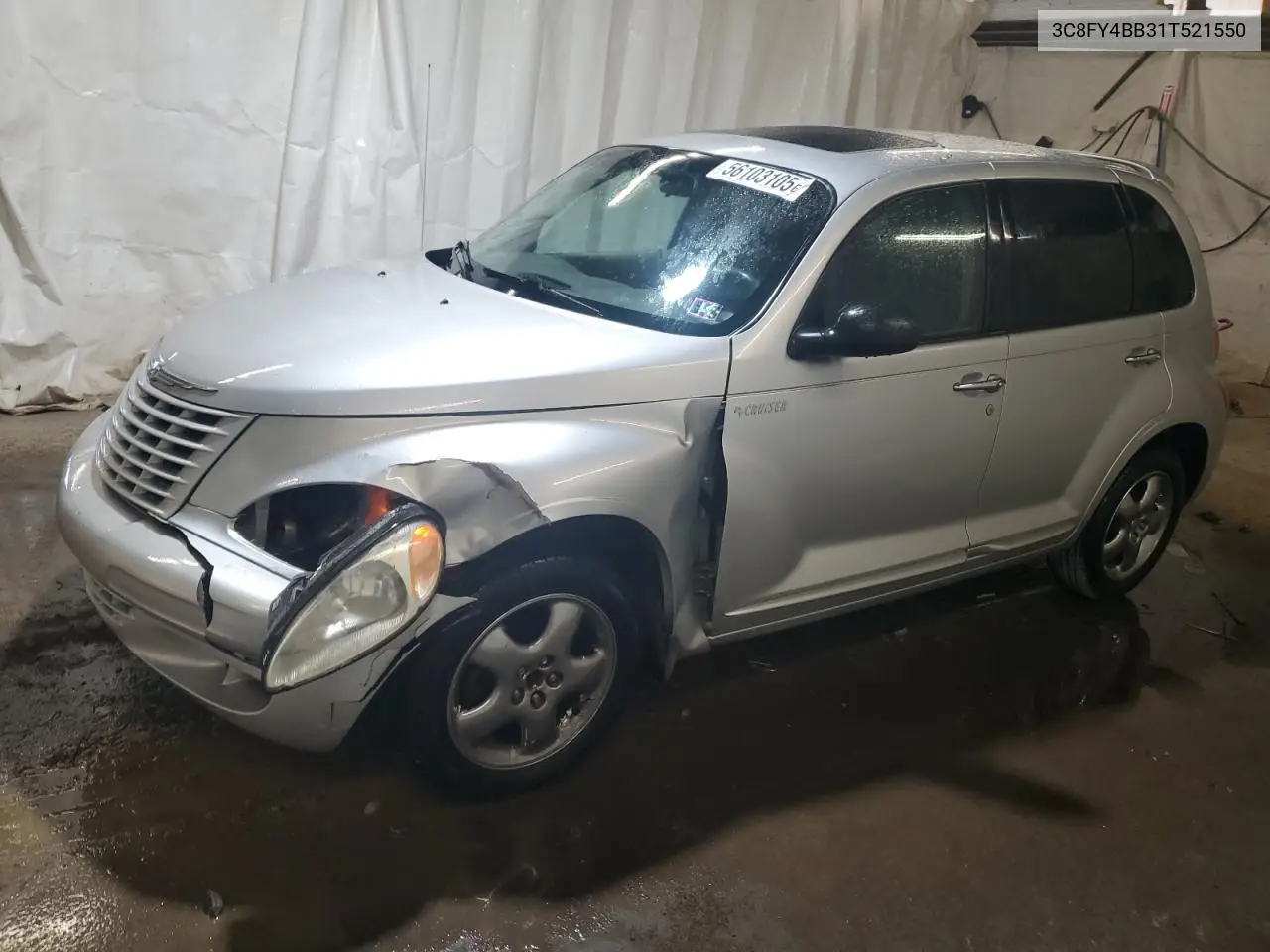 2001 Chrysler Pt Cruiser VIN: 3C8FY4BB31T521550 Lot: 56103105