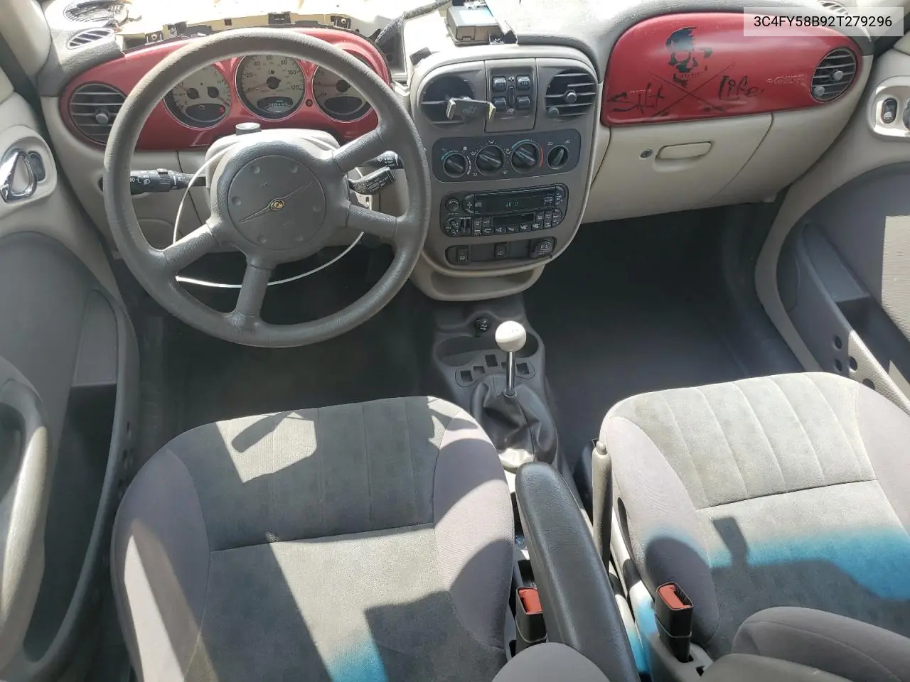 2002 Chrysler Pt Cruiser Touring VIN: 3C4FY58B92T279296 Lot: 55551825