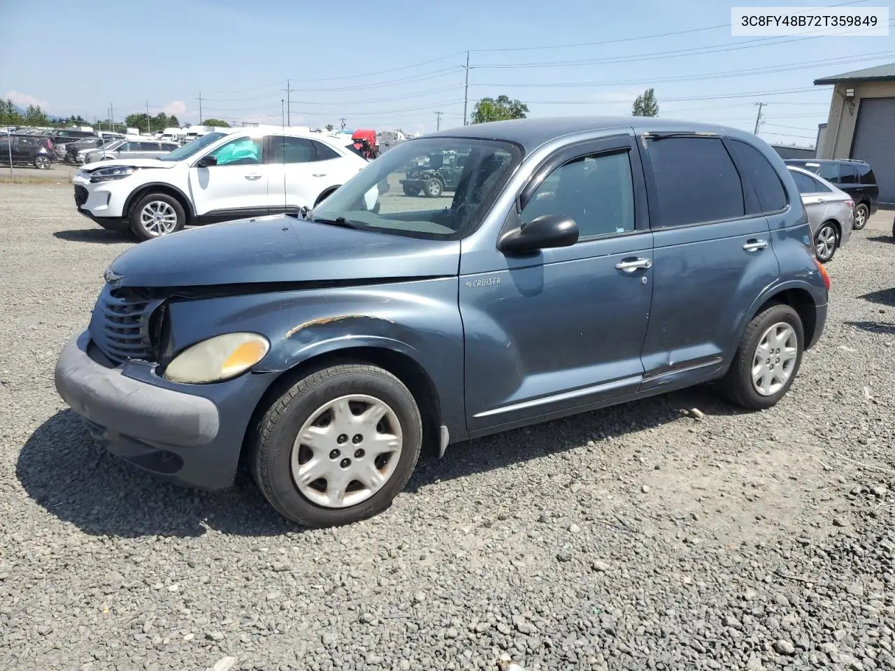 2002 Chrysler Pt Cruiser Classic VIN: 3C8FY48B72T359849 Lot: 61940215