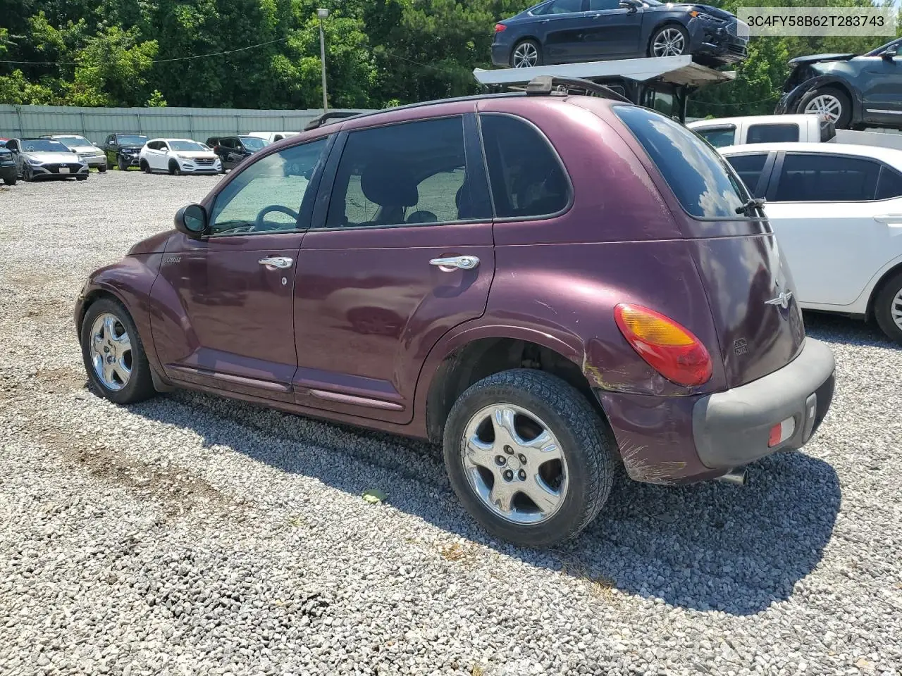 2002 Chrysler Pt Cruiser Touring VIN: 3C4FY58B62T283743 Lot: 62114905