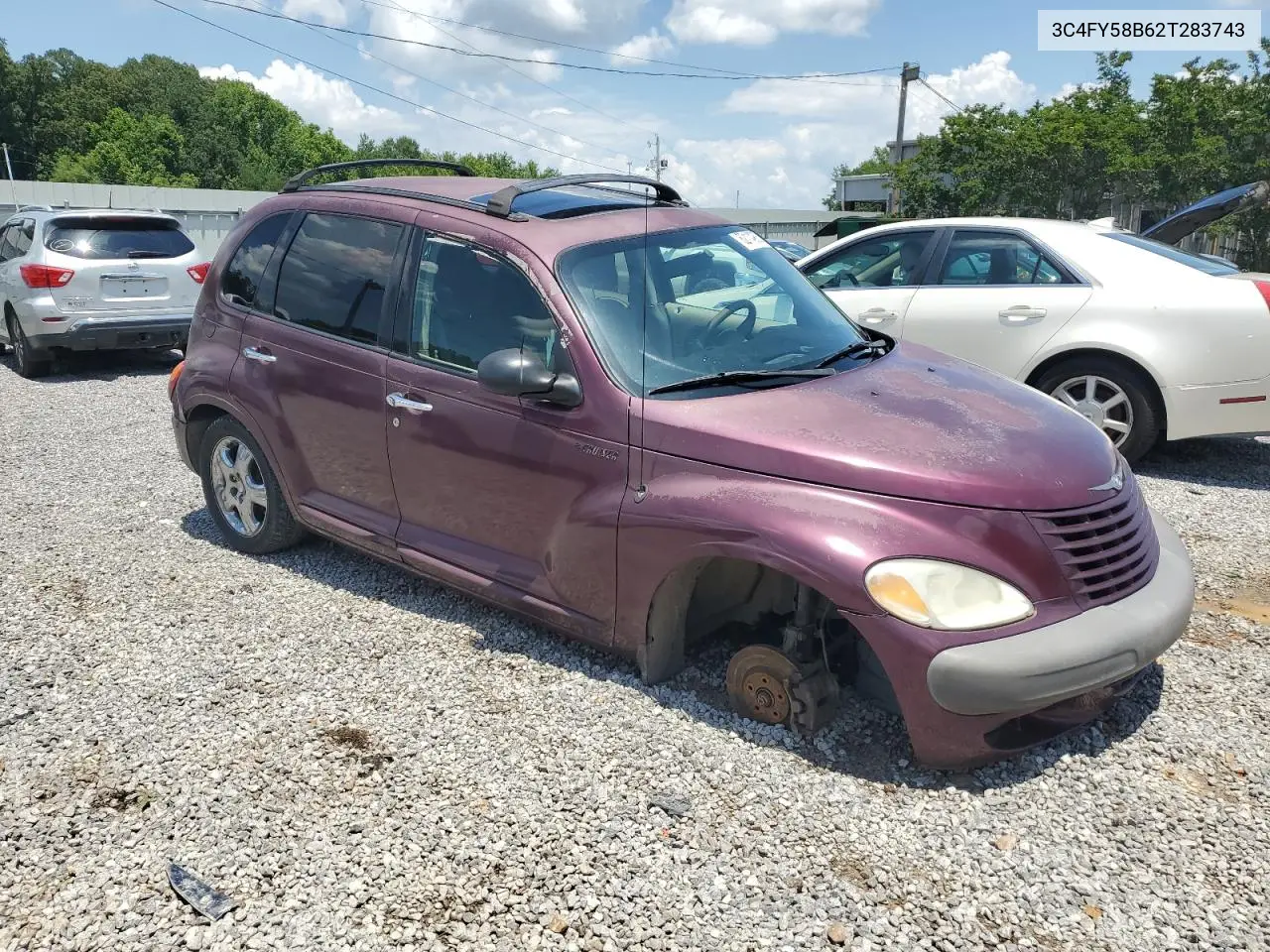 2002 Chrysler Pt Cruiser Touring VIN: 3C4FY58B62T283743 Lot: 62114905