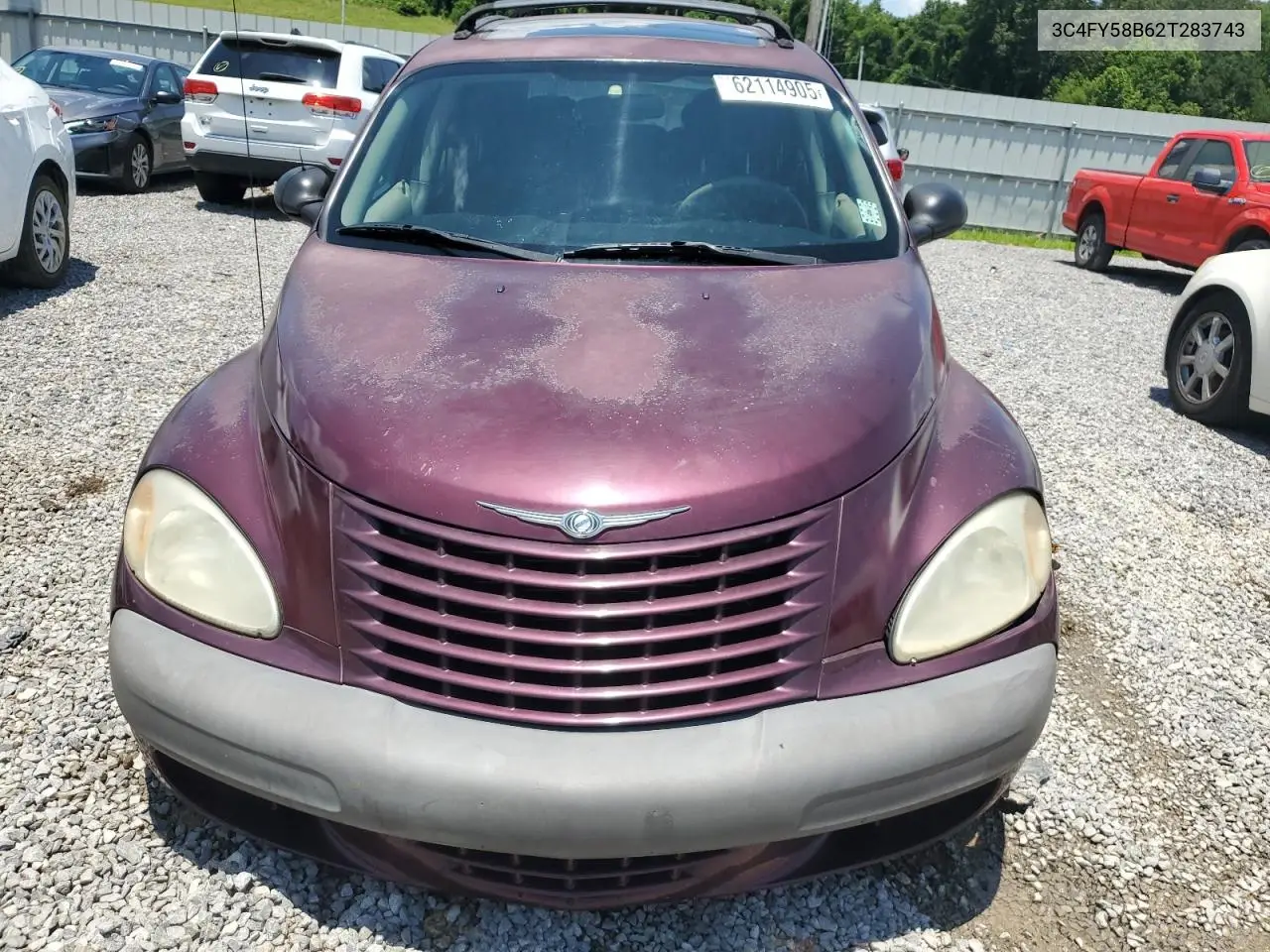 2002 Chrysler Pt Cruiser Touring VIN: 3C4FY58B62T283743 Lot: 62114905