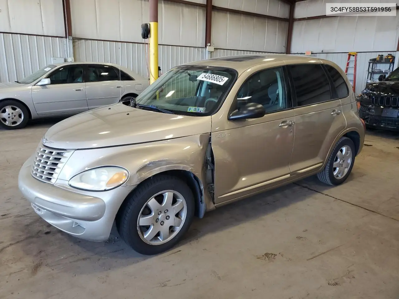 2003 Chrysler Pt Cruiser Touring VIN: 3C4FY58B53T591956 Lot: 54686805