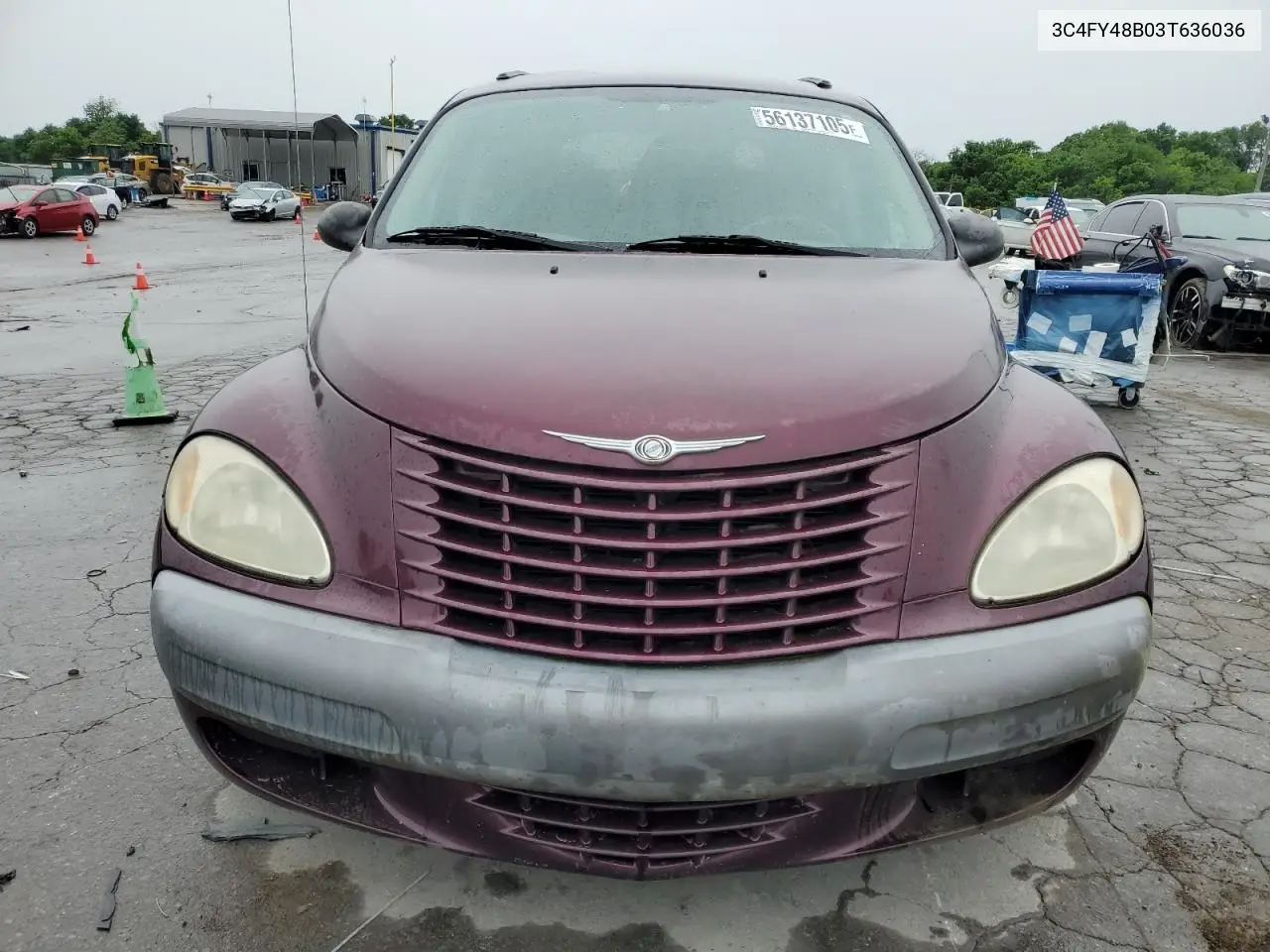 2003 Chrysler Pt Cruiser Classic VIN: 3C4FY48B03T636036 Lot: 56137105