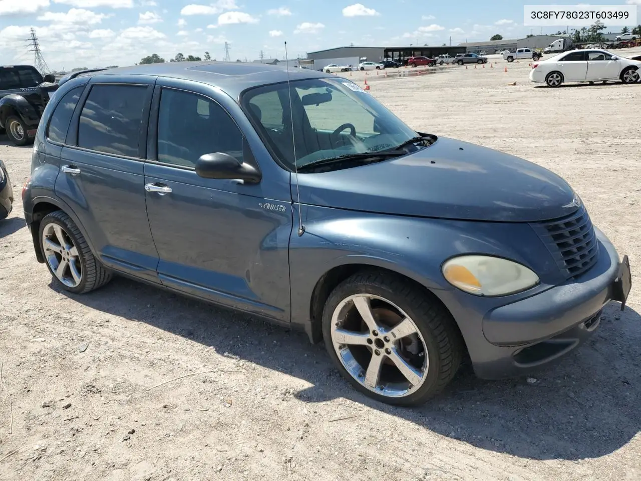 2003 Chrysler Pt Cruiser Gt VIN: 3C8FY78G23T603499 Lot: 56649505