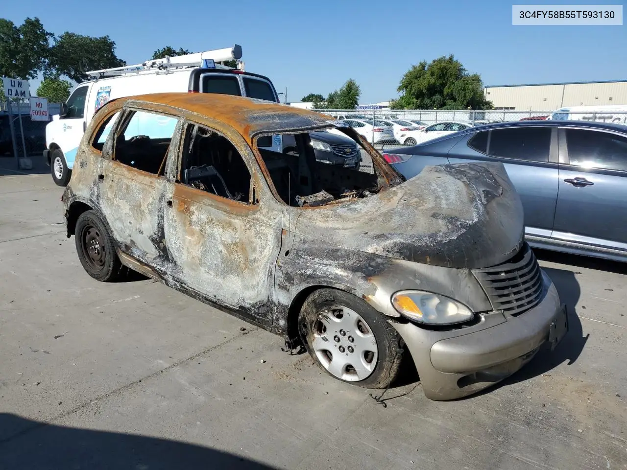 2005 Chrysler Pt Cruiser Touring VIN: 3C4FY58B55T593130 Lot: 55082735