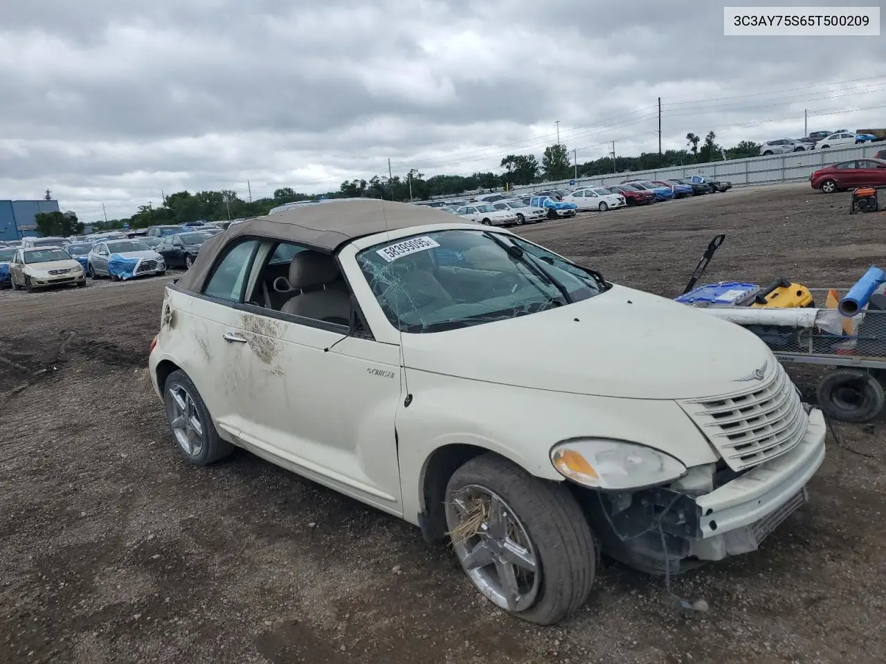 2005 Chrysler Pt Cruiser Gt VIN: 3C3AY75S65T500209 Lot: 58399095