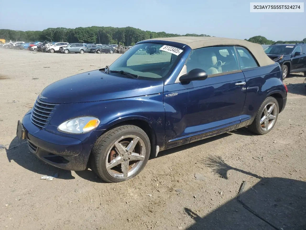 2005 Chrysler Pt Cruiser Gt VIN: 3C3AY75S55T524274 Lot: 61123405