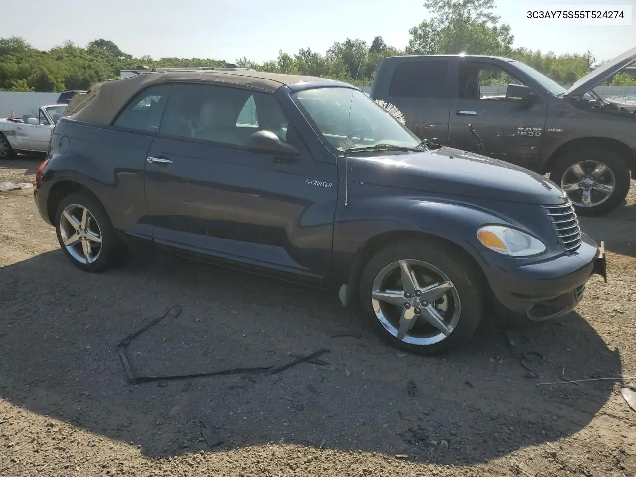 2005 Chrysler Pt Cruiser Gt VIN: 3C3AY75S55T524274 Lot: 61123405