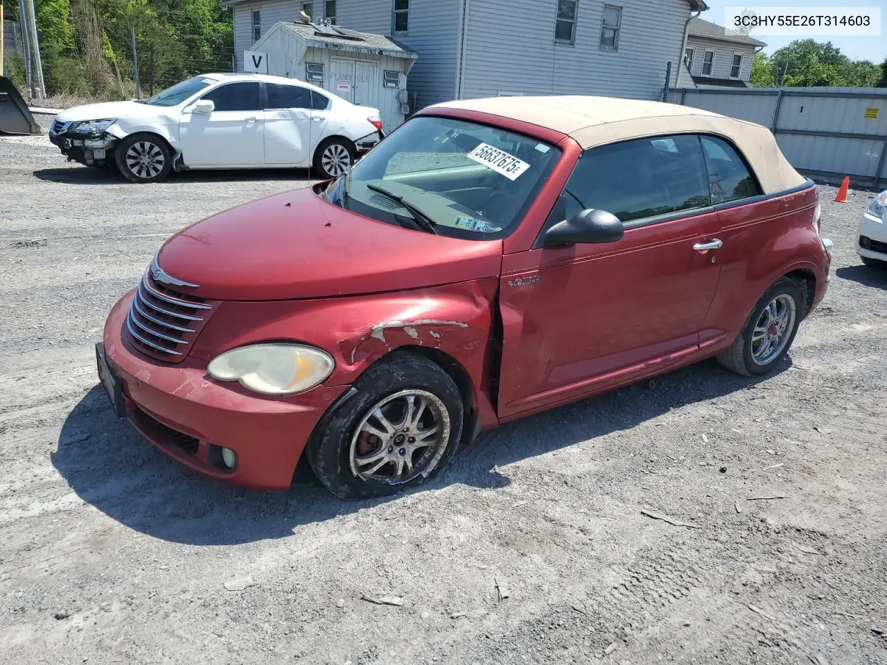 2006 Chrysler Pt Cruiser Touring VIN: 3C3HY55E26T314603 Lot: 56637675