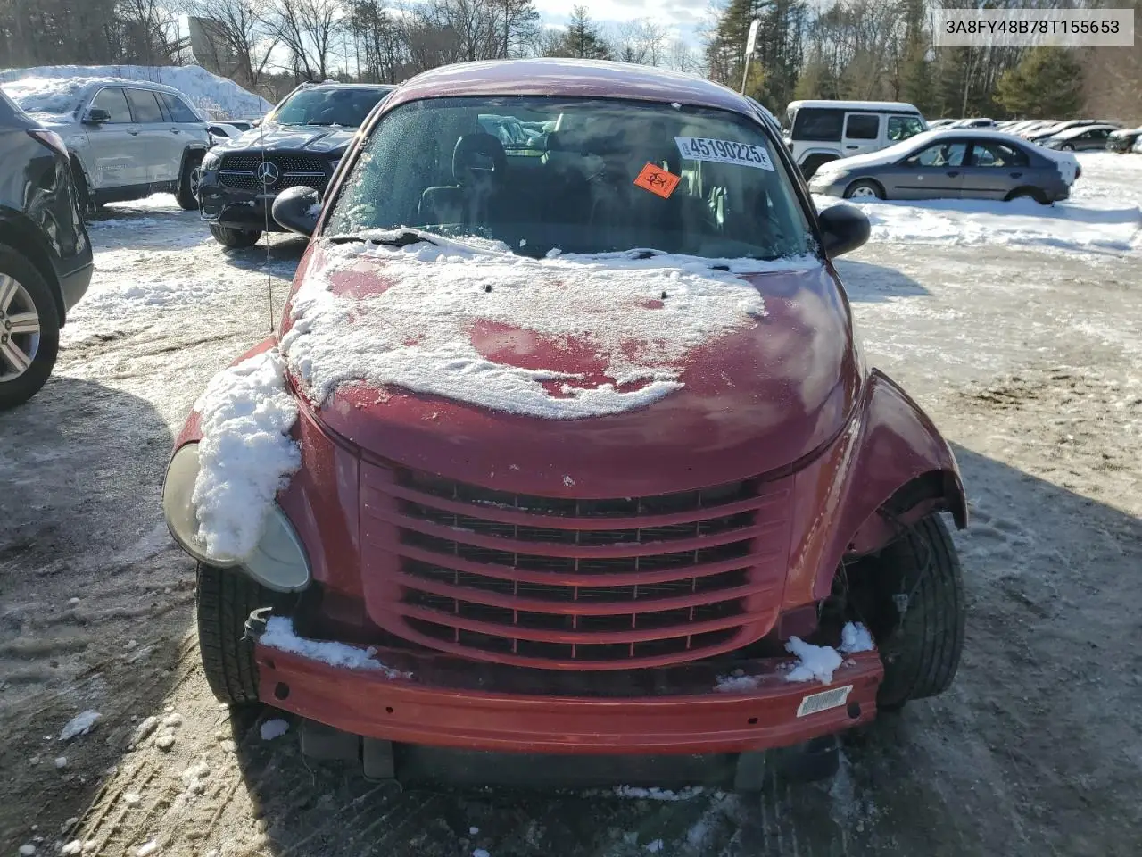 2008 Chrysler Pt Cruiser VIN: 3A8FY48B78T155653 Lot: 56373975