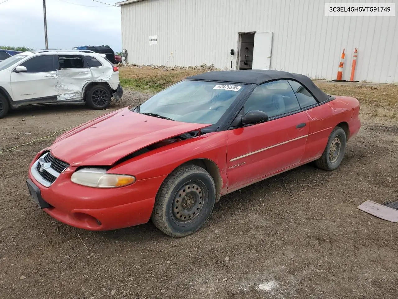 1997 Chrysler Sebring Jx VIN: 3C3EL45H5VT591749 Lot: 62479595