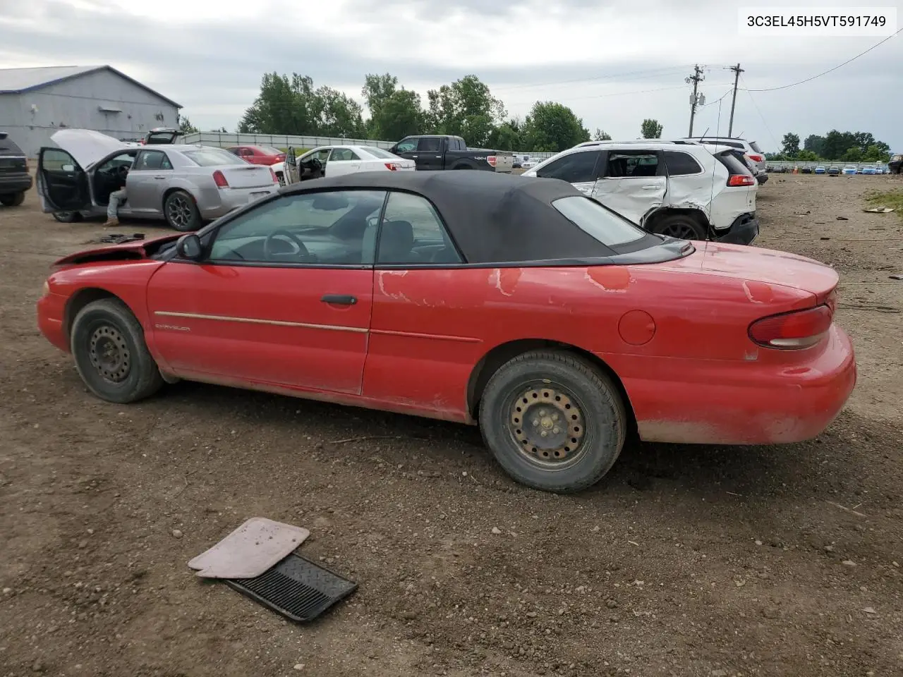 1997 Chrysler Sebring Jx VIN: 3C3EL45H5VT591749 Lot: 62479595