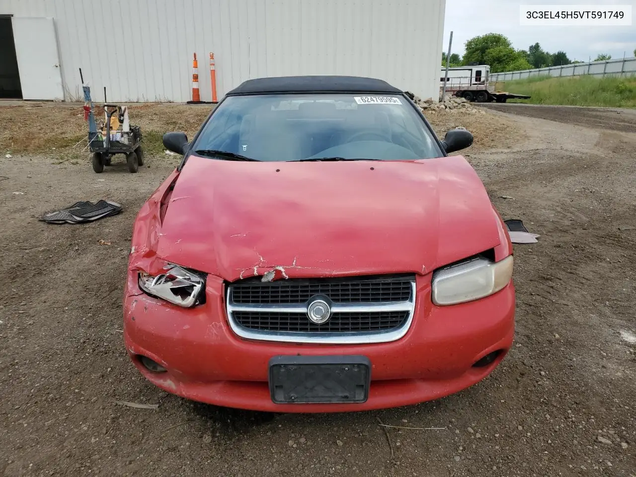 1997 Chrysler Sebring Jx VIN: 3C3EL45H5VT591749 Lot: 62479595