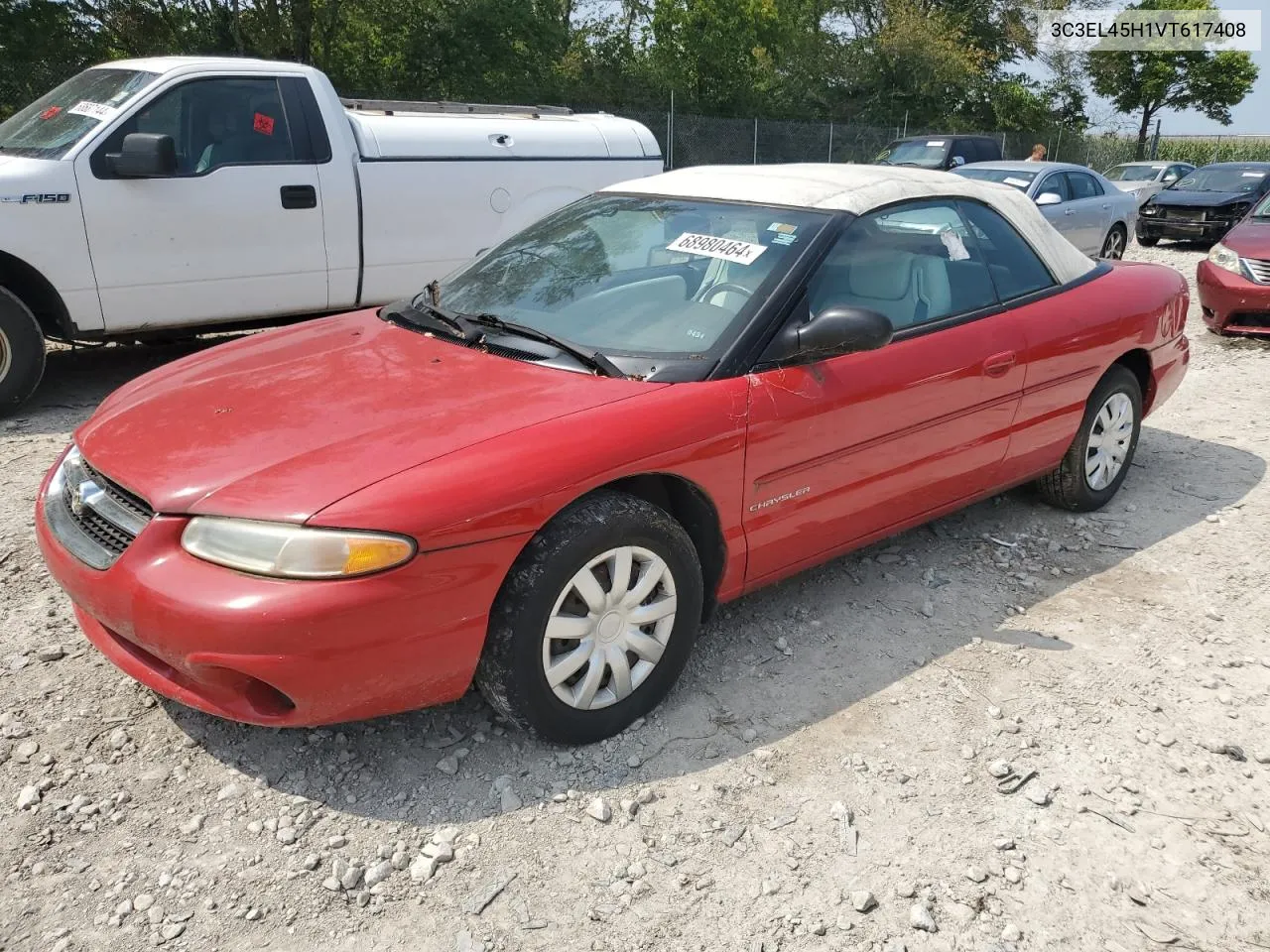 1997 Chrysler Sebring Jx VIN: 3C3EL45H1VT617408 Lot: 68980464