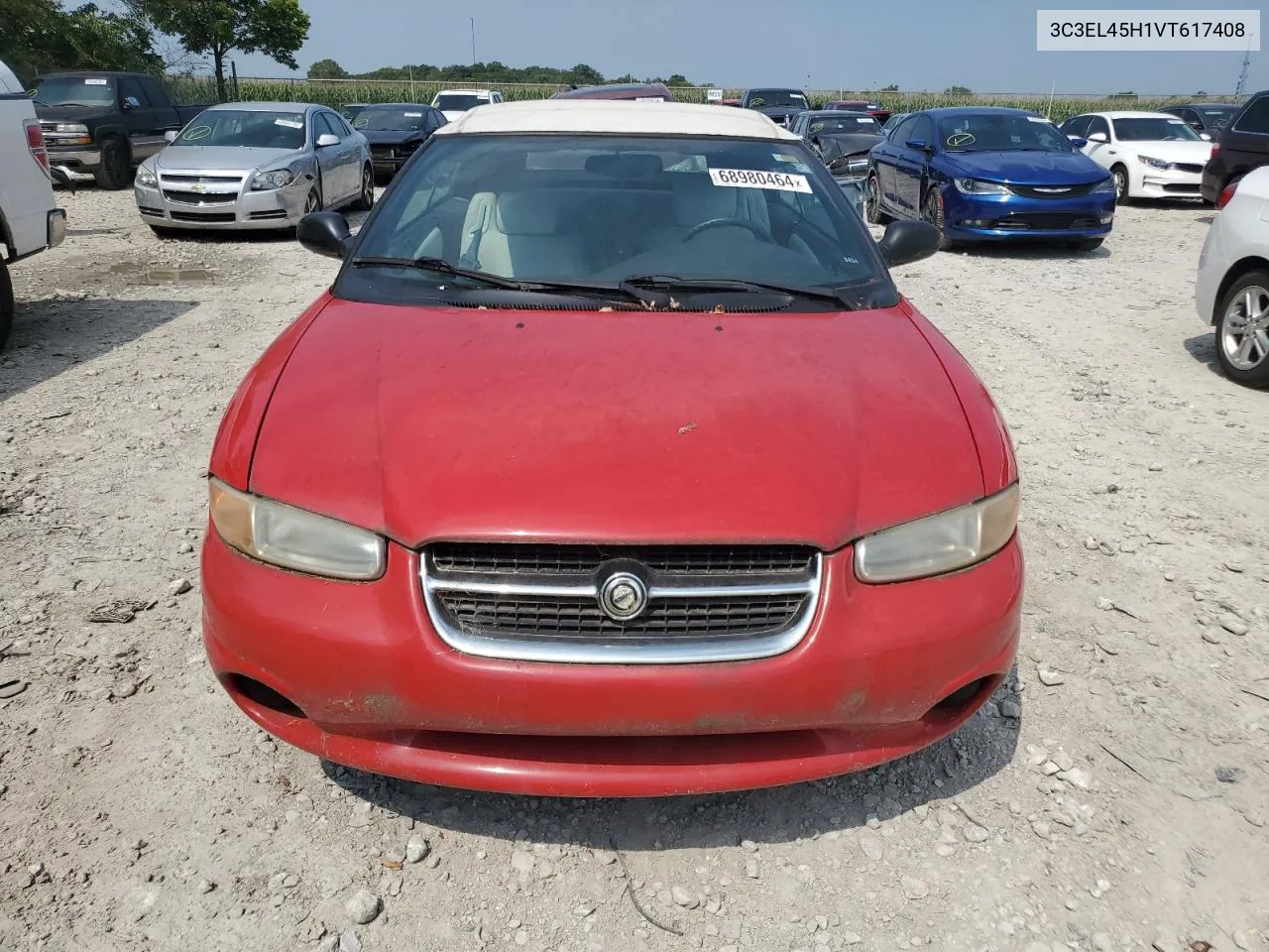 1997 Chrysler Sebring Jx VIN: 3C3EL45H1VT617408 Lot: 68980464