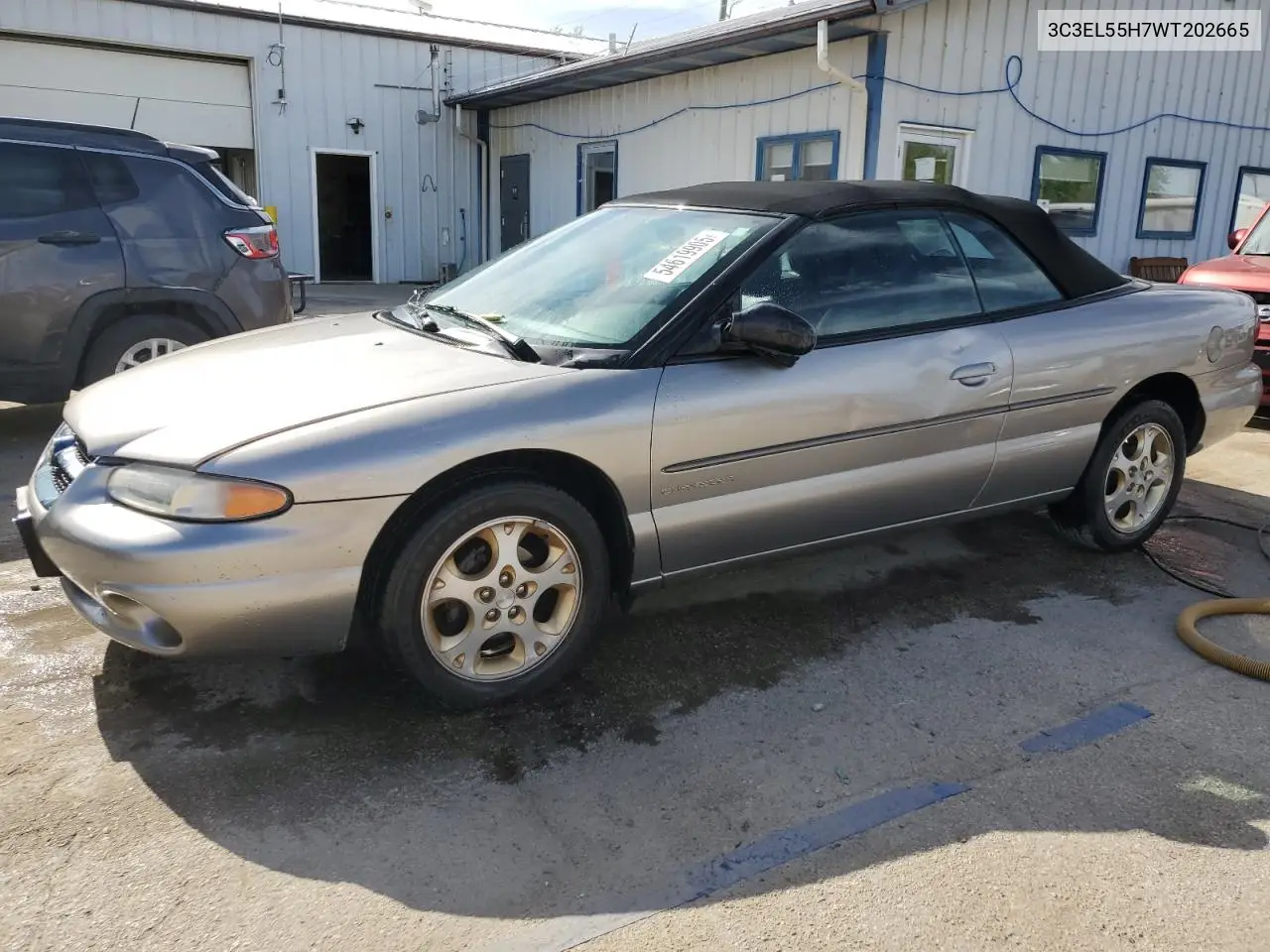 1998 Chrysler Sebring Jxi VIN: 3C3EL55H7WT202665 Lot: 54619905