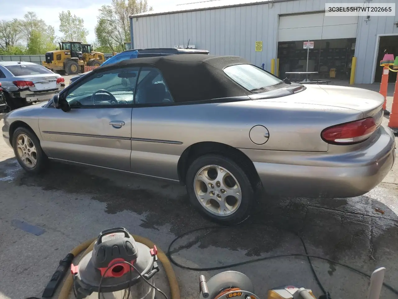 1998 Chrysler Sebring Jxi VIN: 3C3EL55H7WT202665 Lot: 54619905