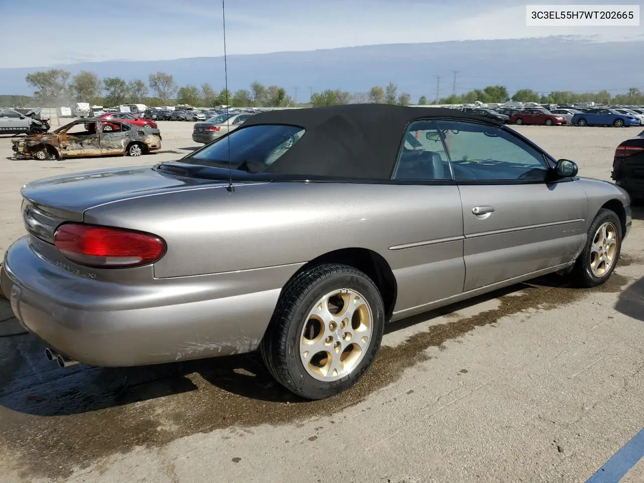 1998 Chrysler Sebring Jxi VIN: 3C3EL55H7WT202665 Lot: 54619905