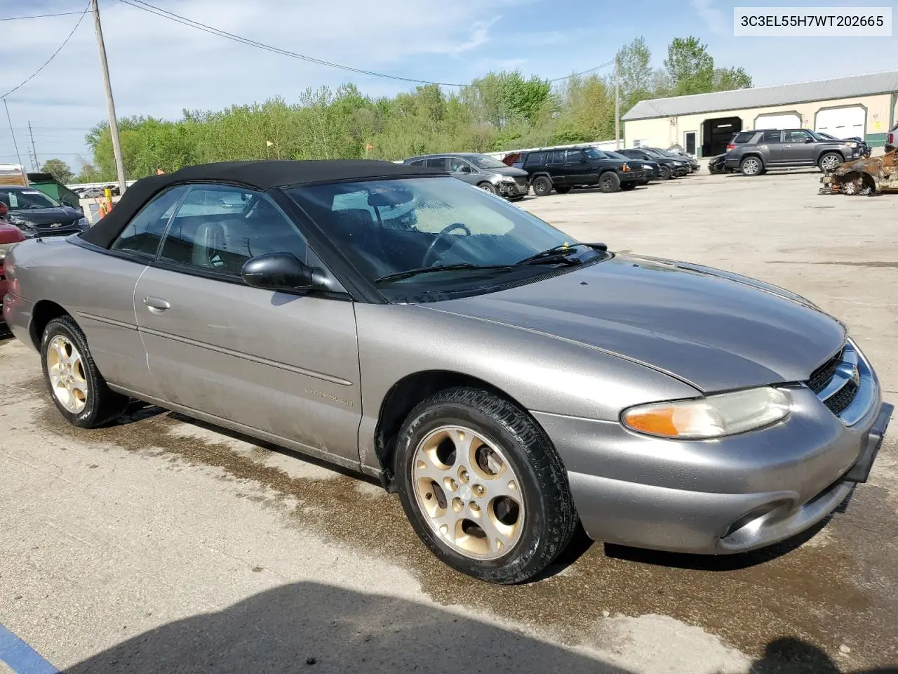1998 Chrysler Sebring Jxi VIN: 3C3EL55H7WT202665 Lot: 54619905